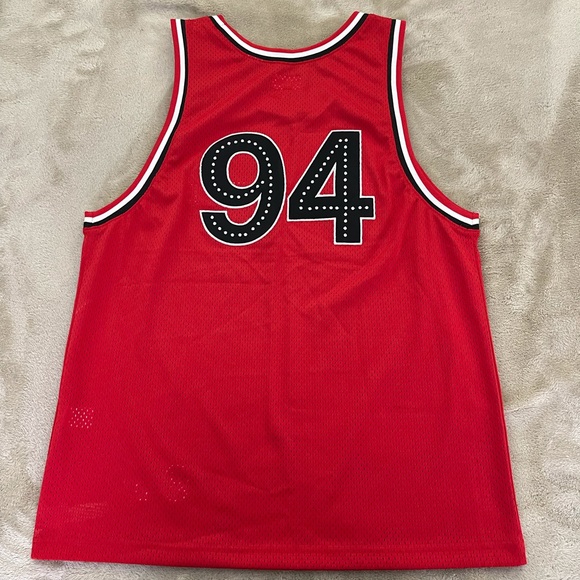 Supreme Rhinestone Basketball Short Supreme Rhinestone Stripe Basketball Short (SS22) - $118